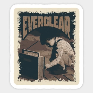 Everclear Vintage Radio Sticker